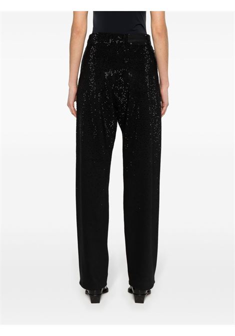 Black crystal-embellished tapered jeans - women GOLDEN GOOSE | GWP00844P00147590100